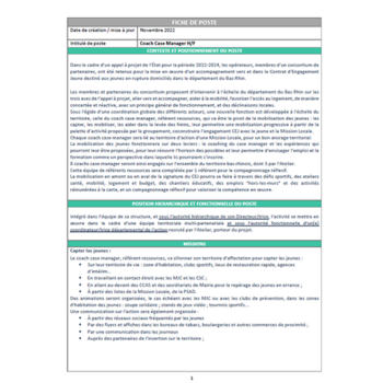 Image fiche poste coach case manager Image fiche poste coach case manager