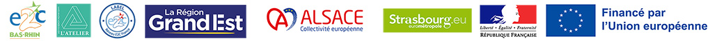 Logos L'Atelier, partenaires et financeurs